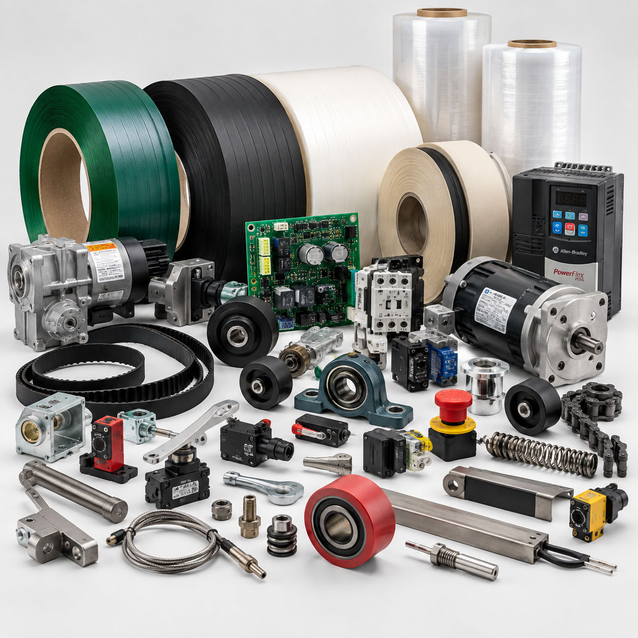 Industrial packaging machine parts